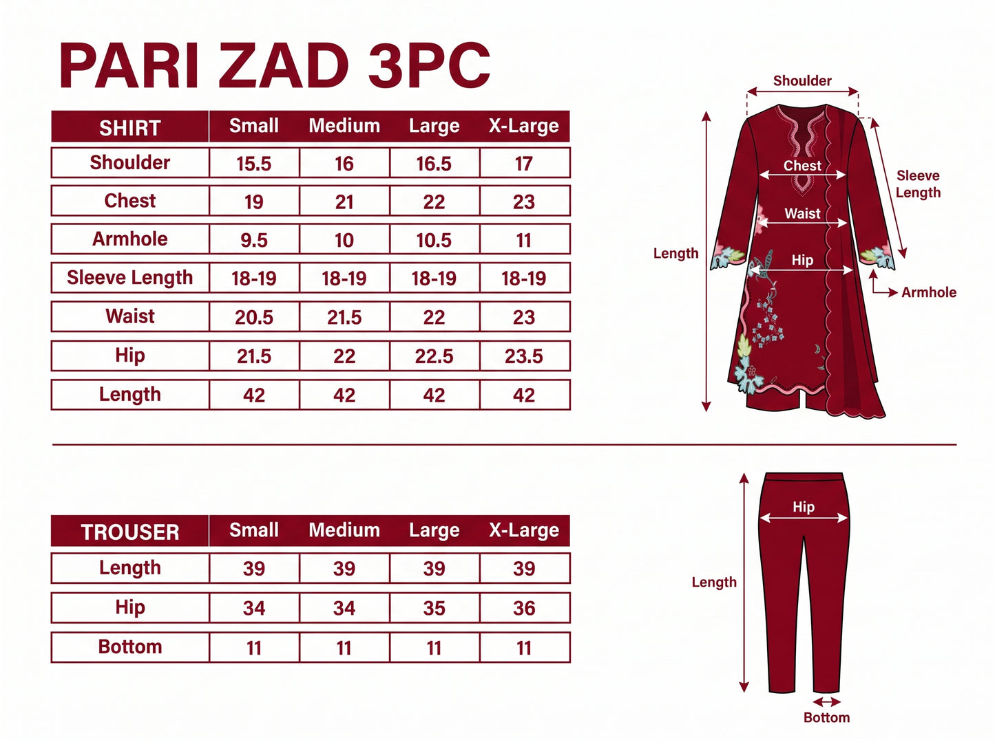 Pariza - 3pc
