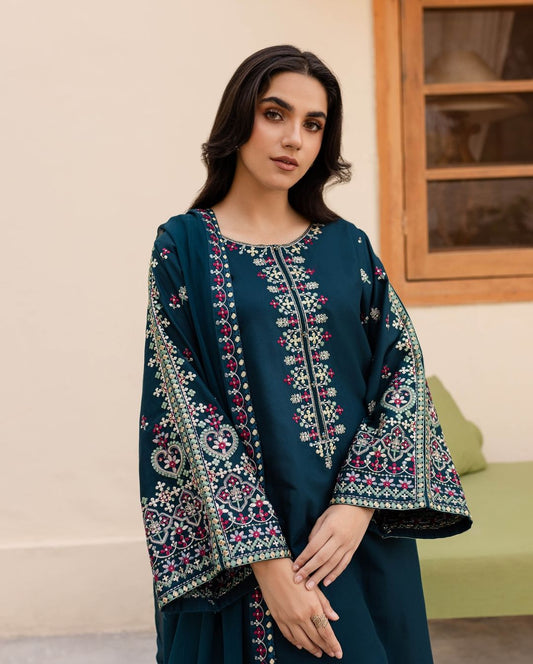 Aadab Embroidered 3pcs Ca_closet