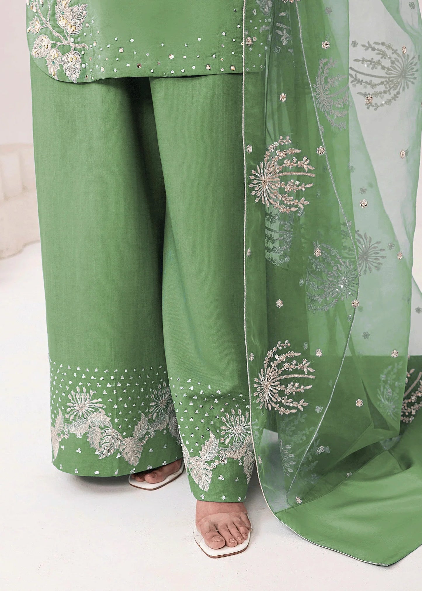 Embrose Embroidered 3pc Jade Green
