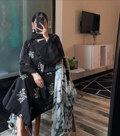 Nora Black Embroidered 3pc