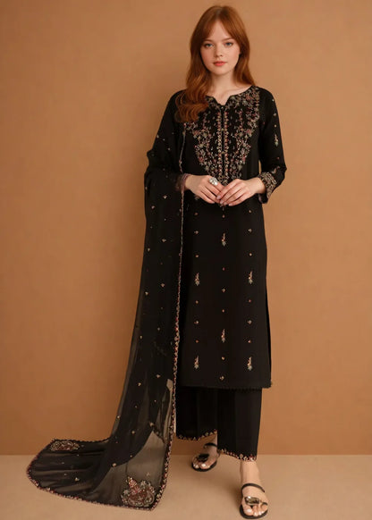 Parsa 3pcs Embroidered Cotton Lawn
