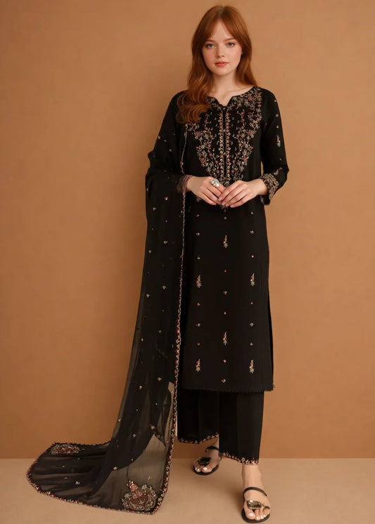 Parsa 3pcs Embroidered Cotton Lawn