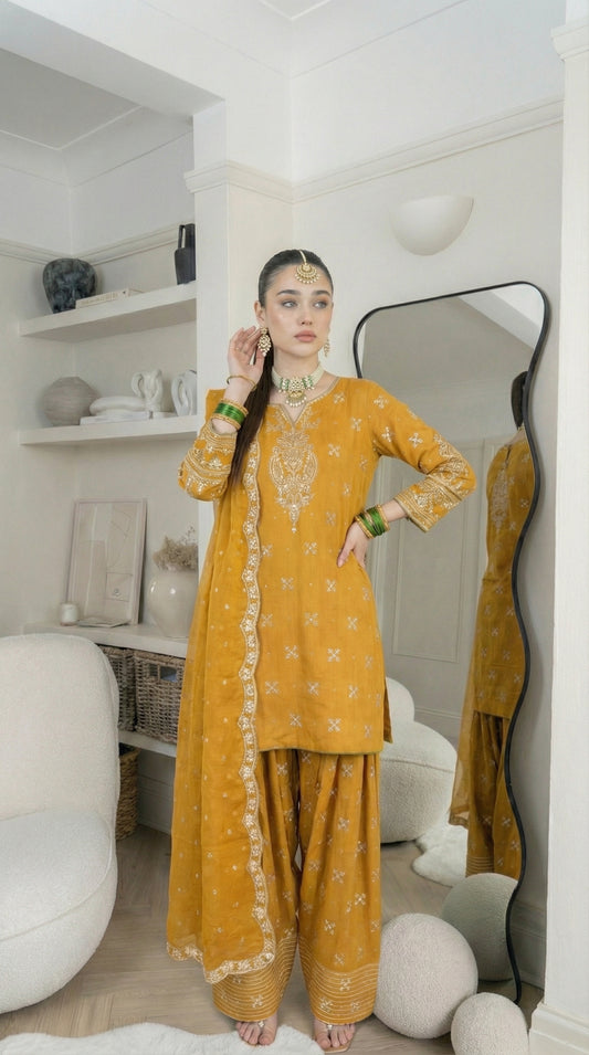 Almas Embroiderd 3pc - Lawn