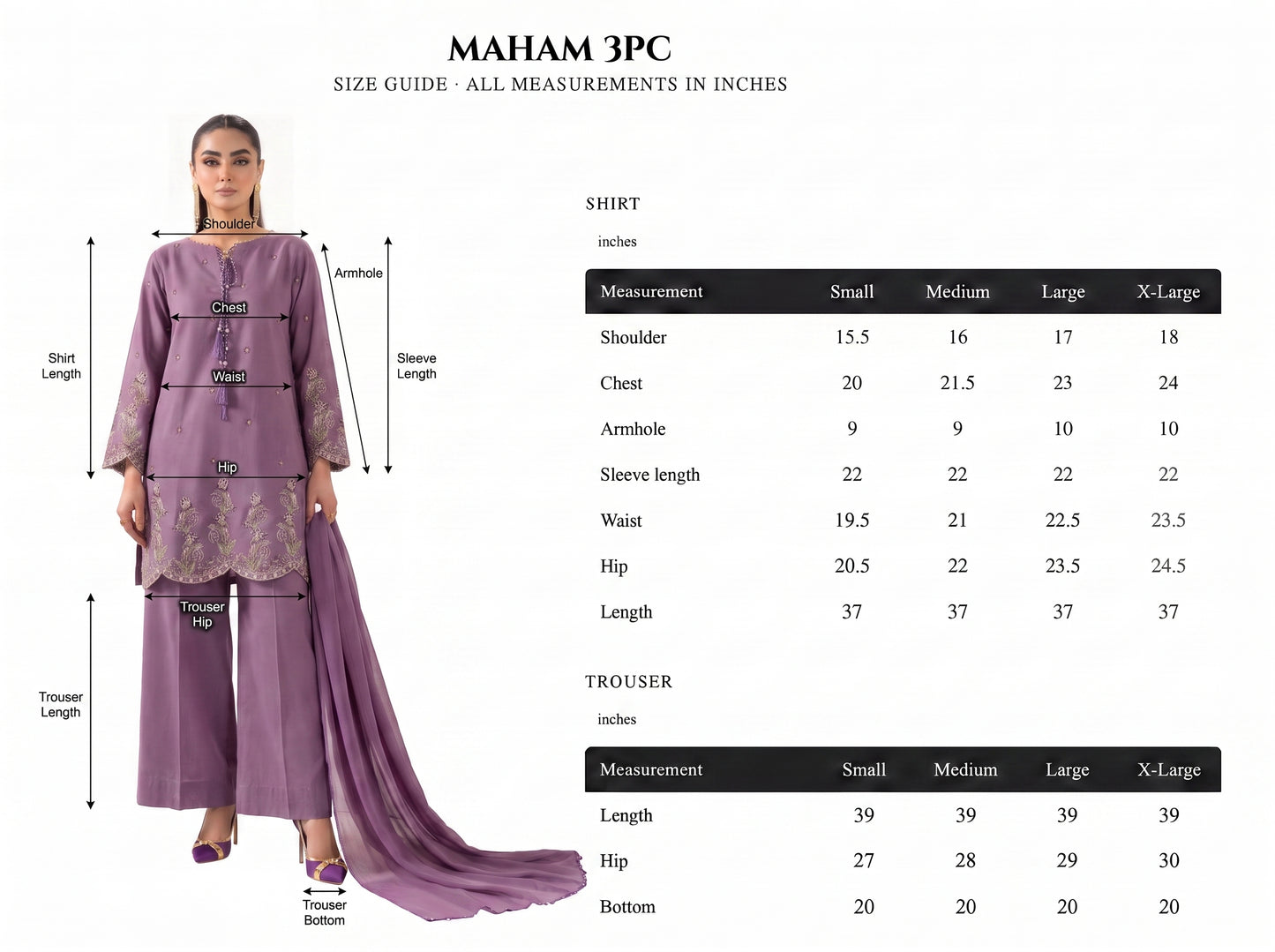 Maham - 3pc