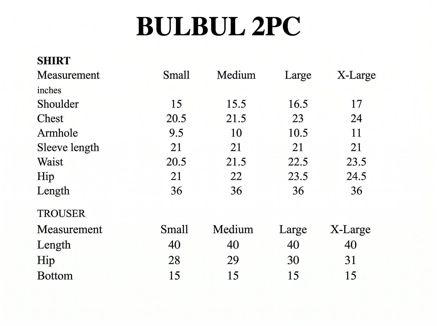 Bulbul-2pc