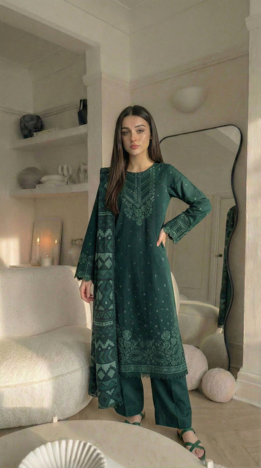 NAVYA - Embroidered 3pc