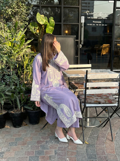 Aafreen Embroidered 3pc Lalic