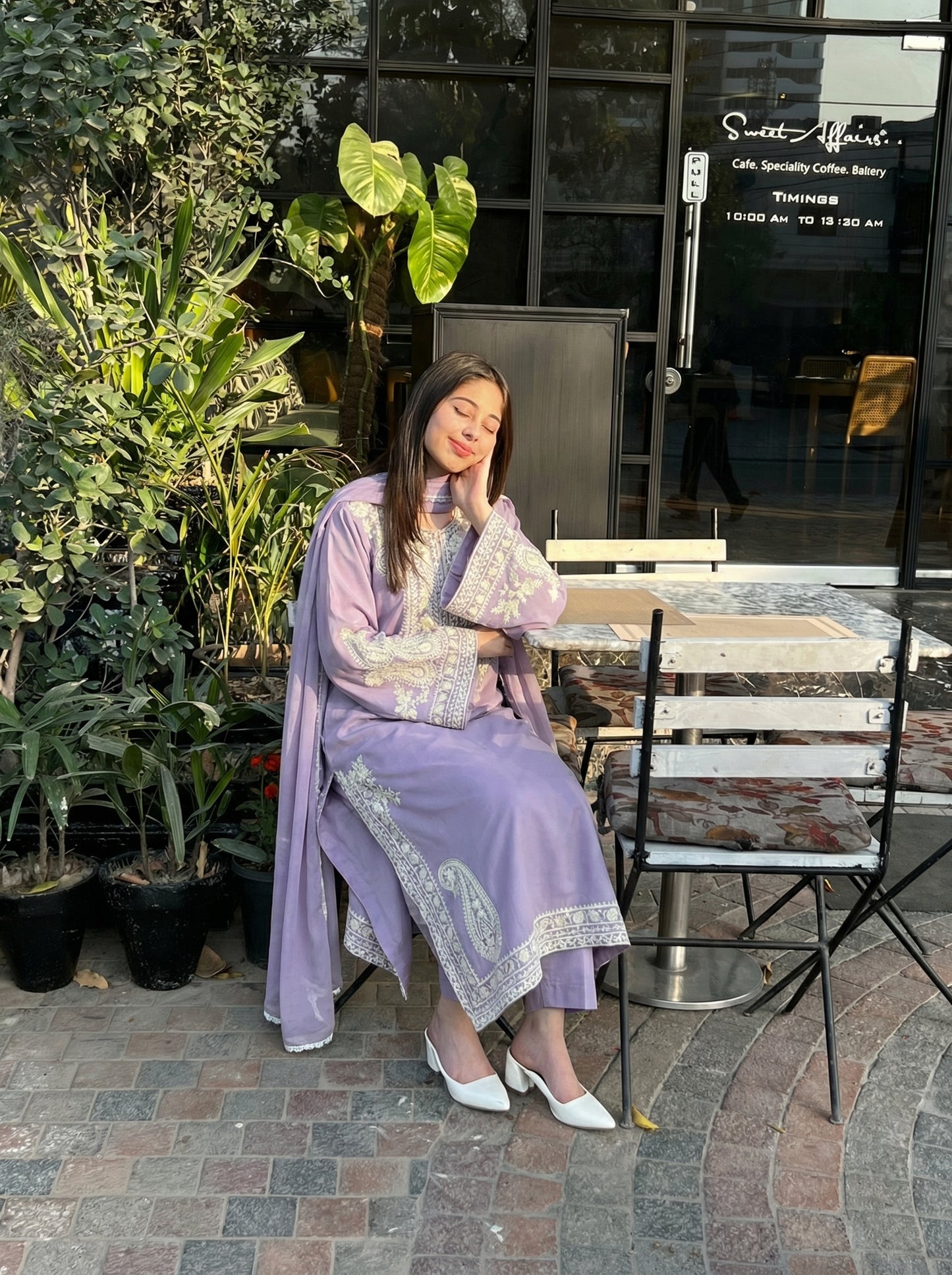 Aafreen Embroidered 3pc Lalic