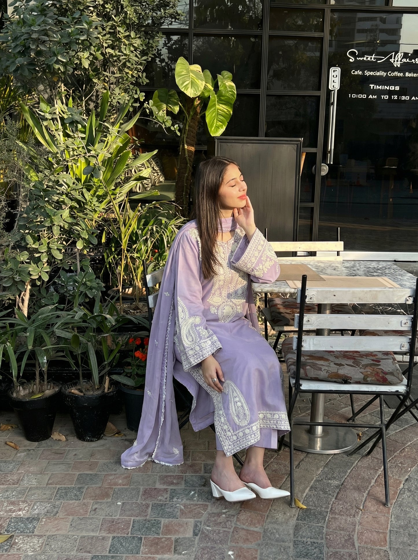 Aafreen Embroidered 3pc Lalic