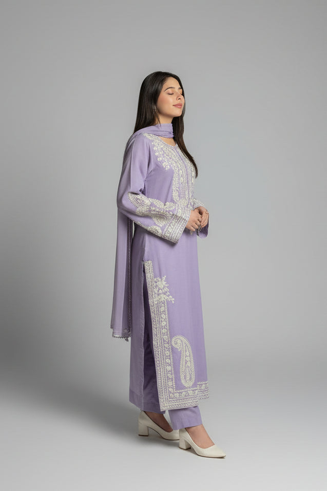 Aafreen Embroidered 3pc Lalic
