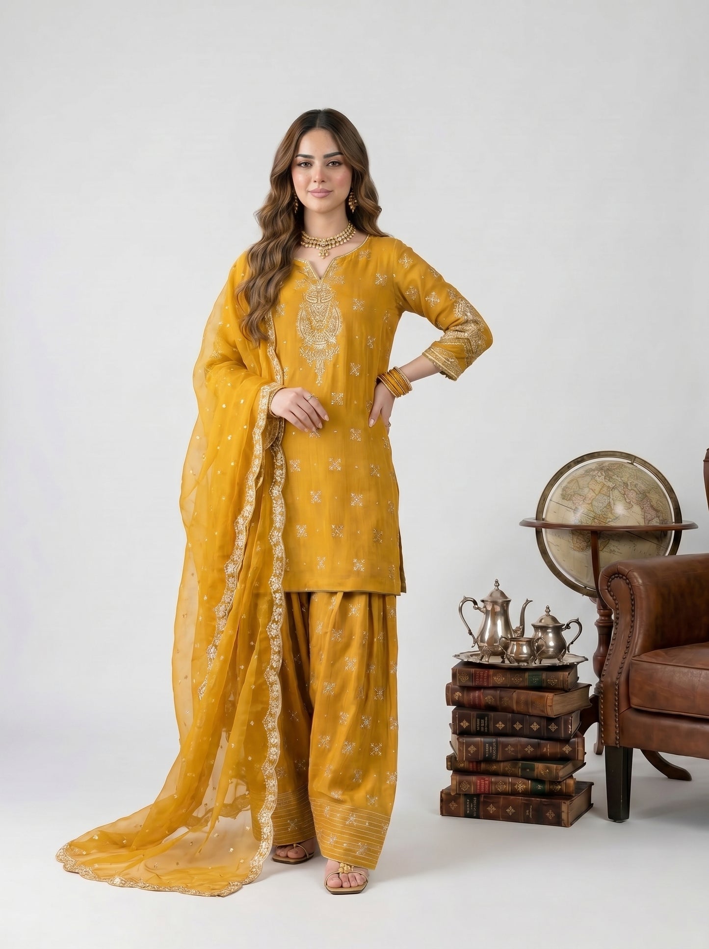 Almas Embroiderd 3pc - Lawn