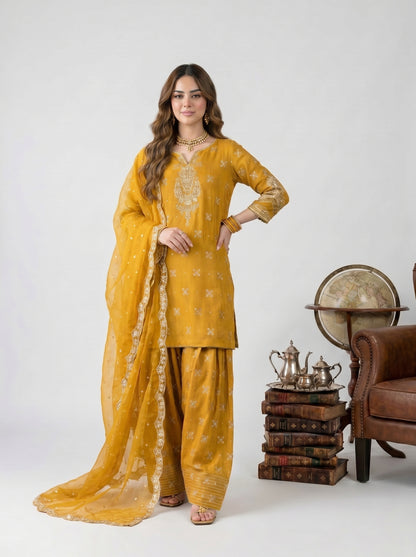 Almas Embroiderd 3pc - Lawn