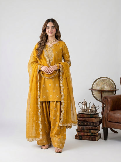 Almas Embroiderd 3pc - Lawn