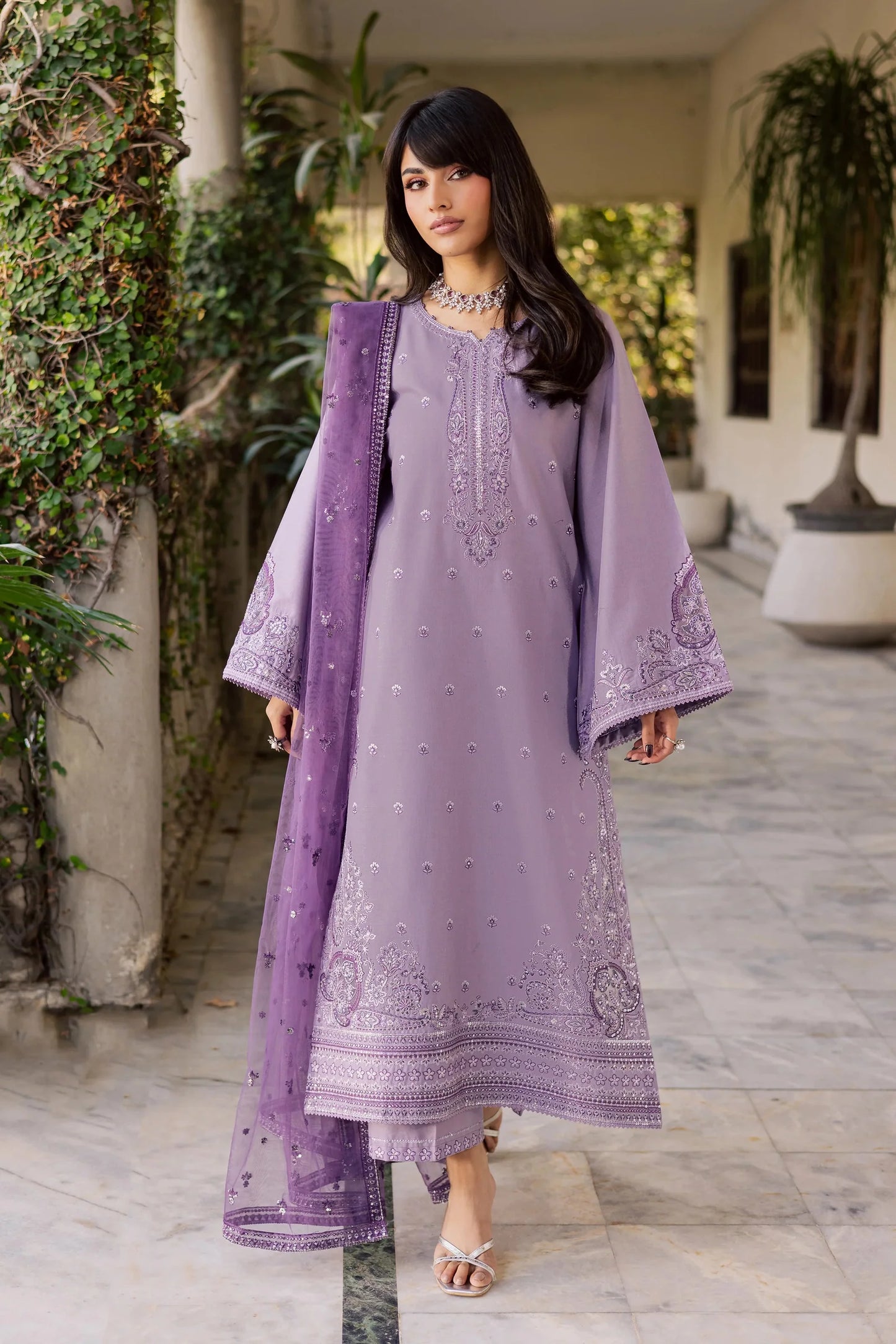 Afifa Embroidered - 3pc