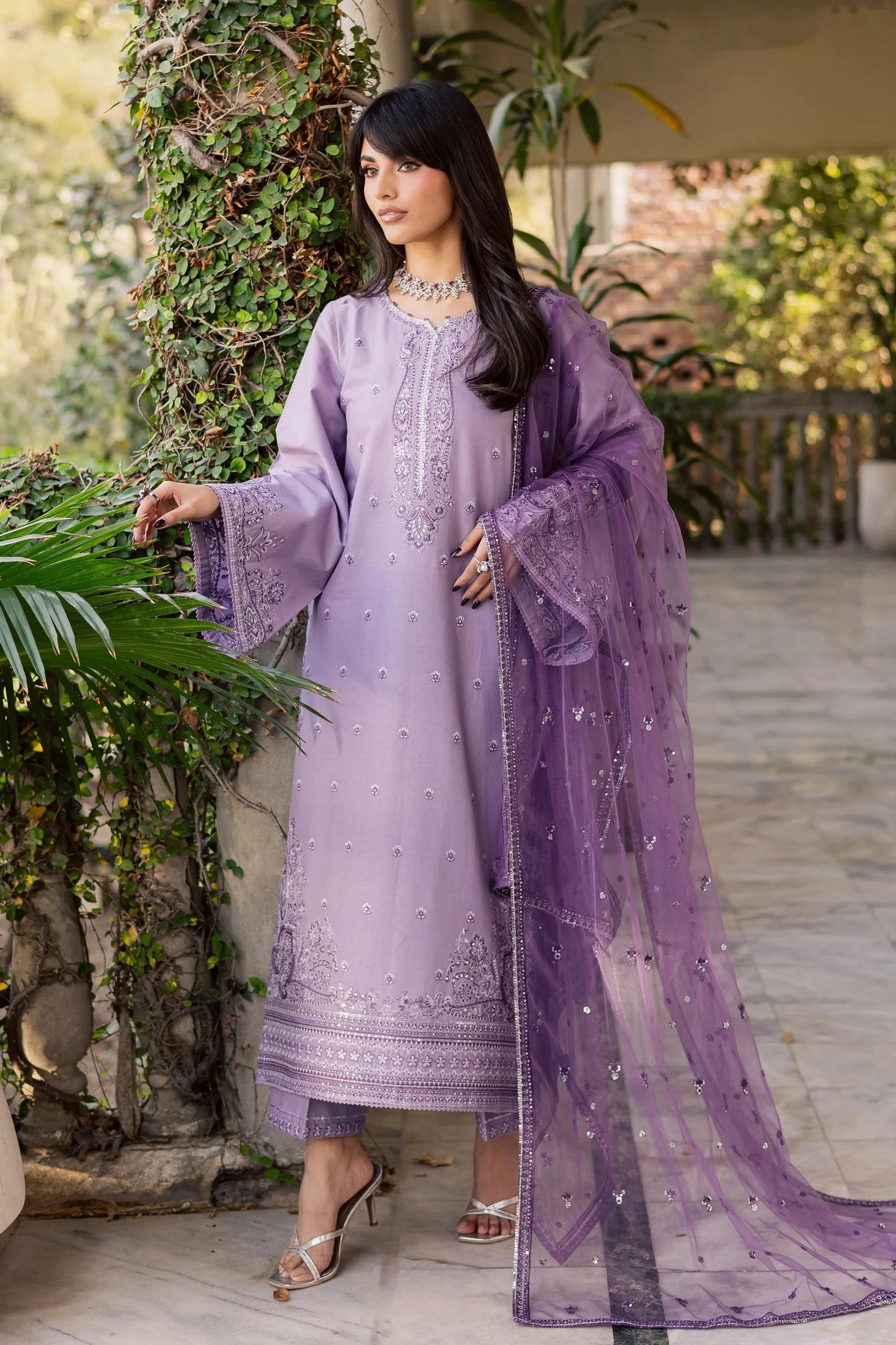 Afifa Embroidered - 3pc