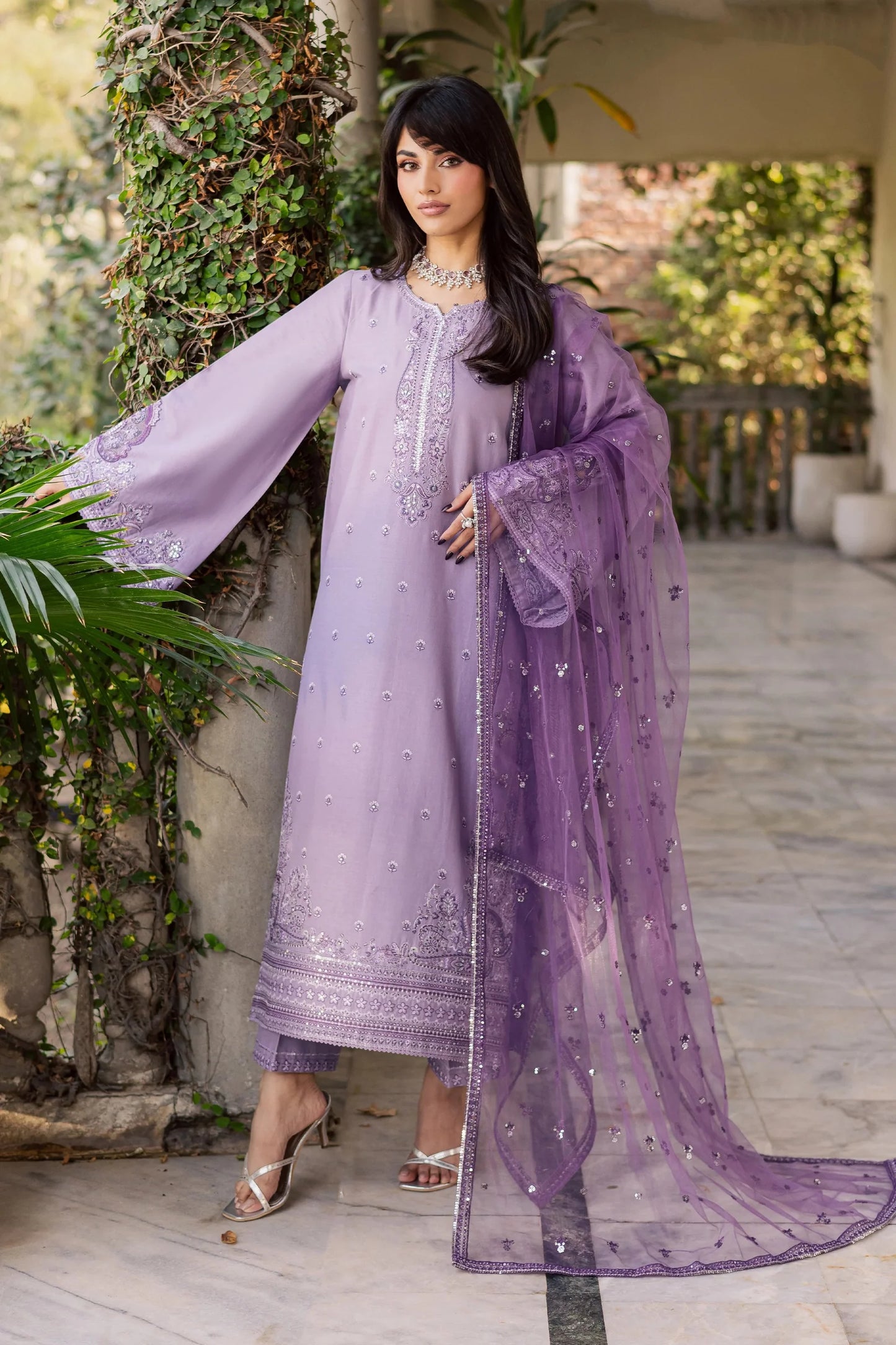 Afifa Embroidered - 3pc
