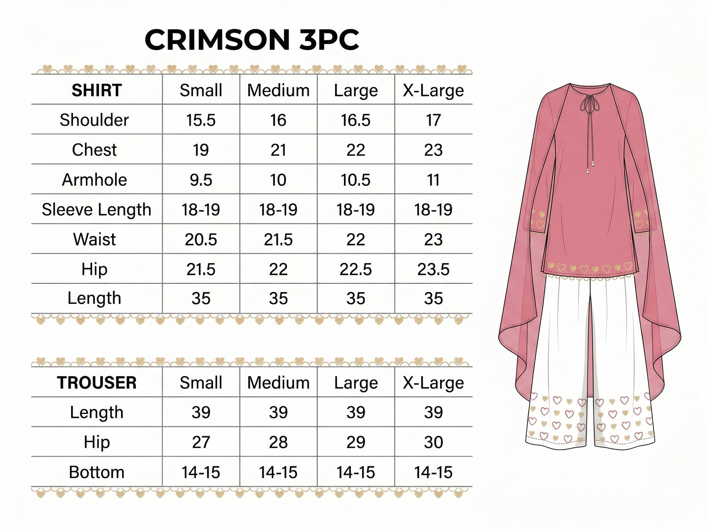 Crimson 3pc